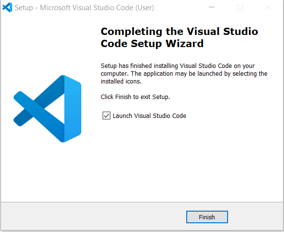 Dokončení instalace VS Code