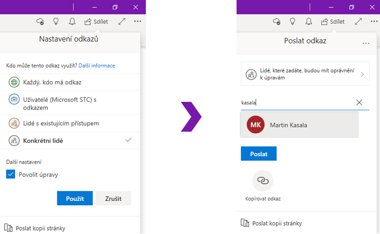 Na obrázku je snímek aplikace OneNote.