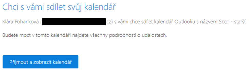 Na obrázku je snímek webové aplikace Outlook.