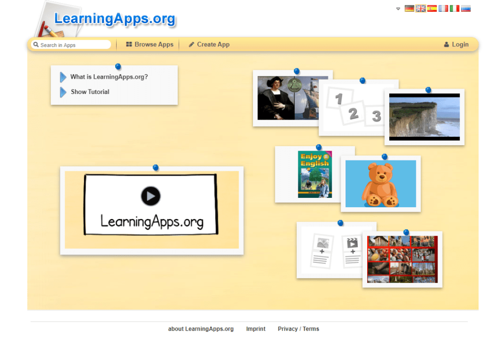 Na obrázku je snímek webu LearningApps.