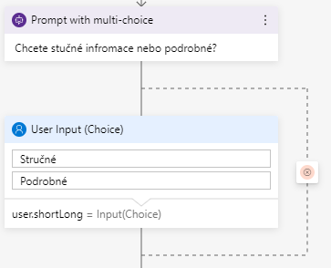 Multi choice | zdroj: Bot Framework Composer