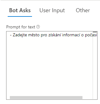 Bot Asks | zdroj: Bot Framework Composer